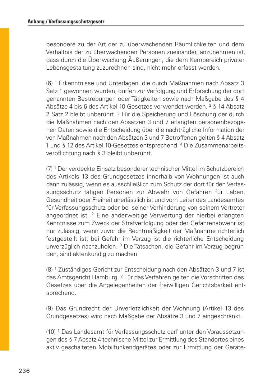 Seite 237 des Verfassungsschutzbericht 2010 Hamburg