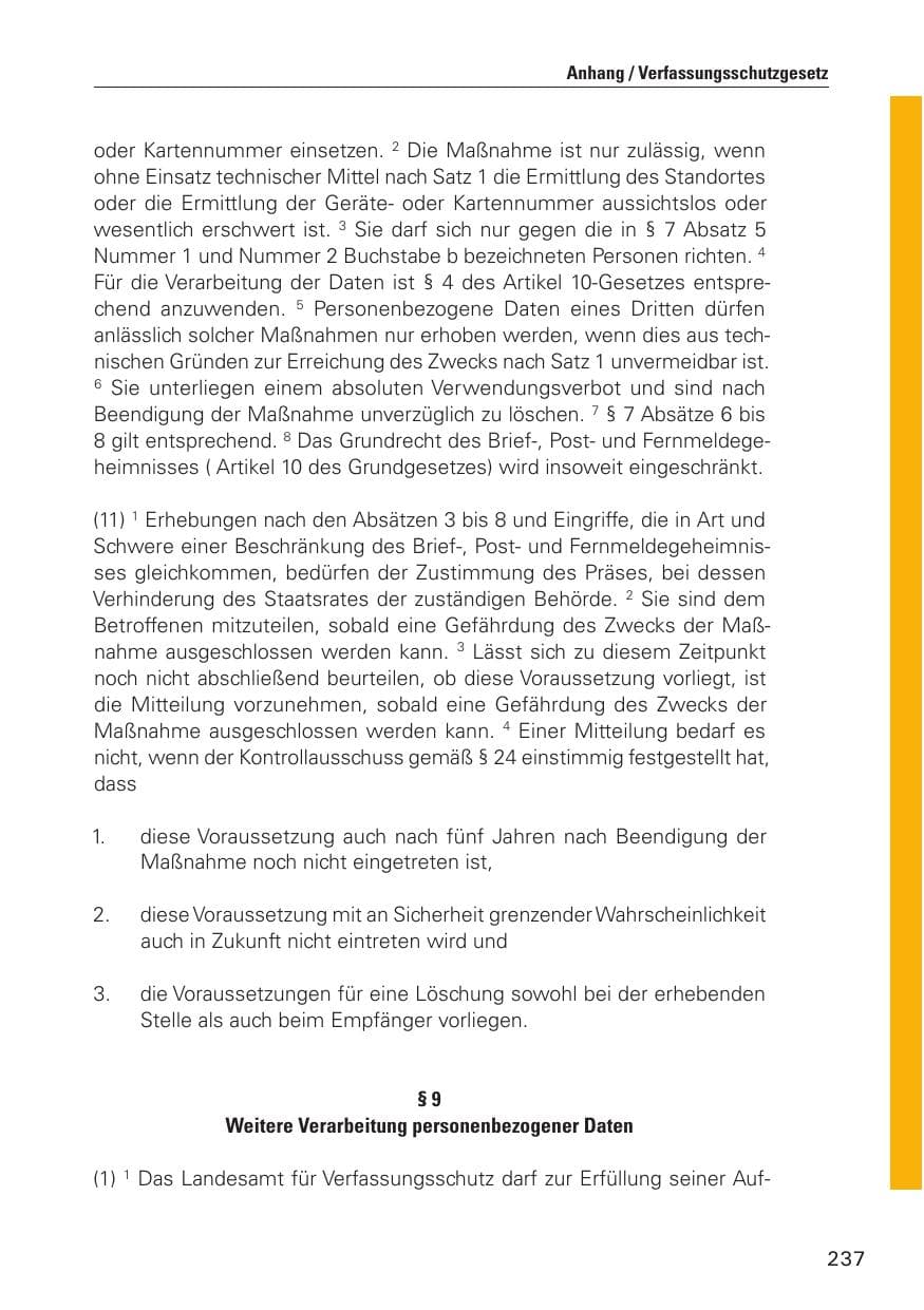 Seite 238 des Verfassungsschutzbericht 2010 Hamburg