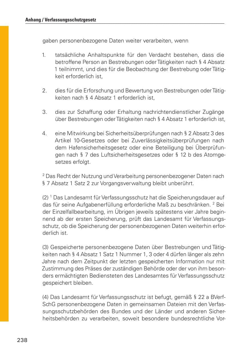 Seite 239 des Verfassungsschutzbericht 2010 Hamburg