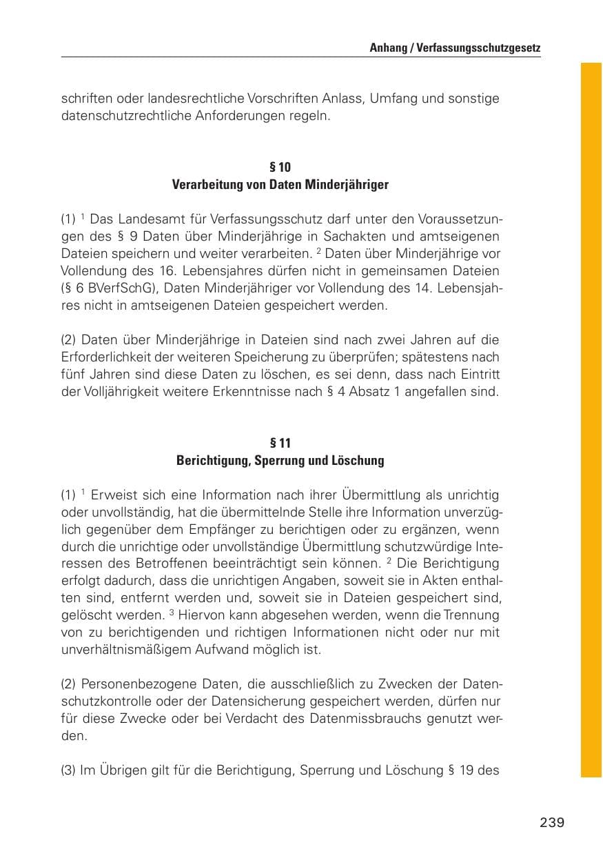 Seite 240 des Verfassungsschutzbericht 2010 Hamburg