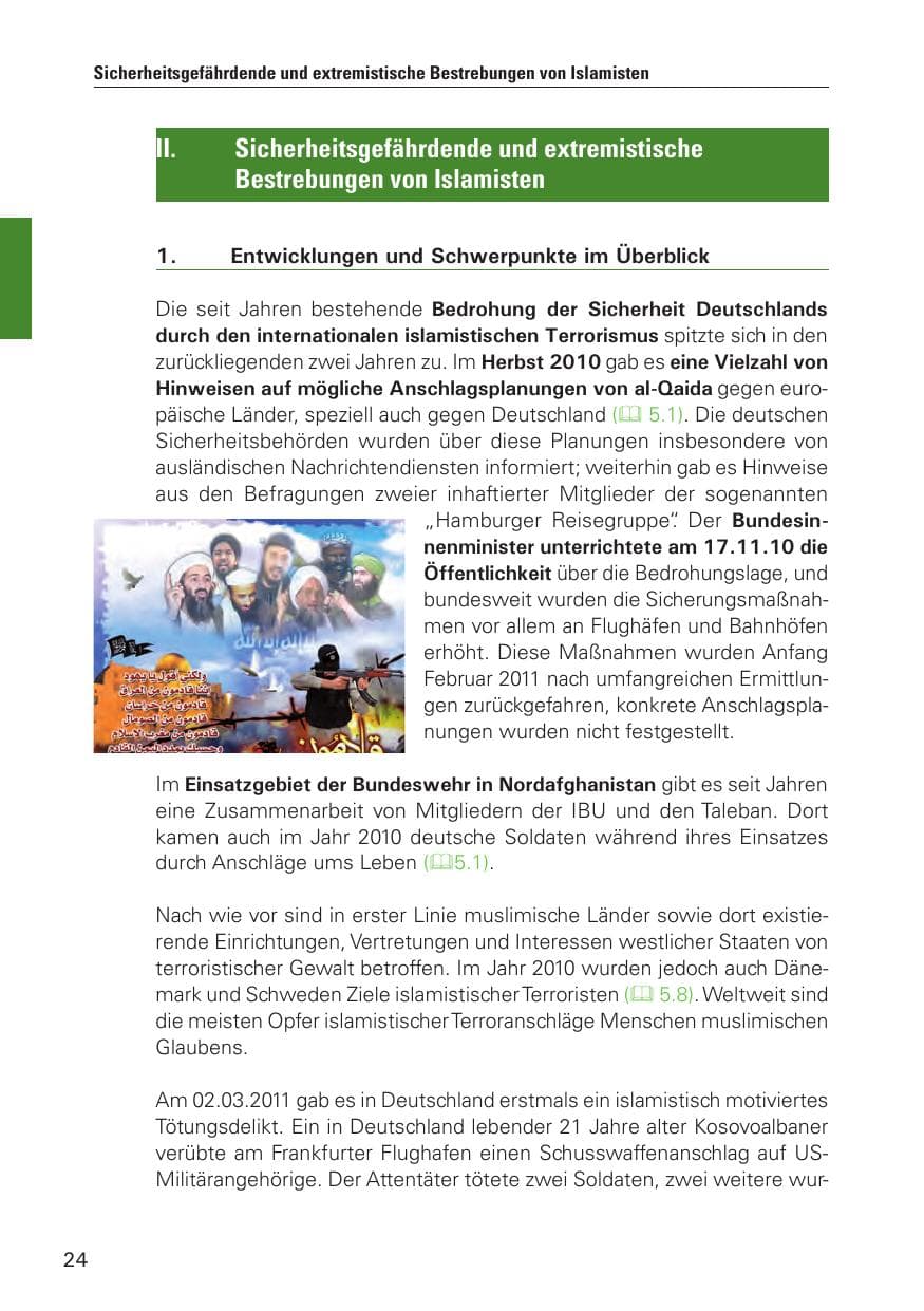 Seite 25 des Verfassungsschutzbericht 2010 Hamburg