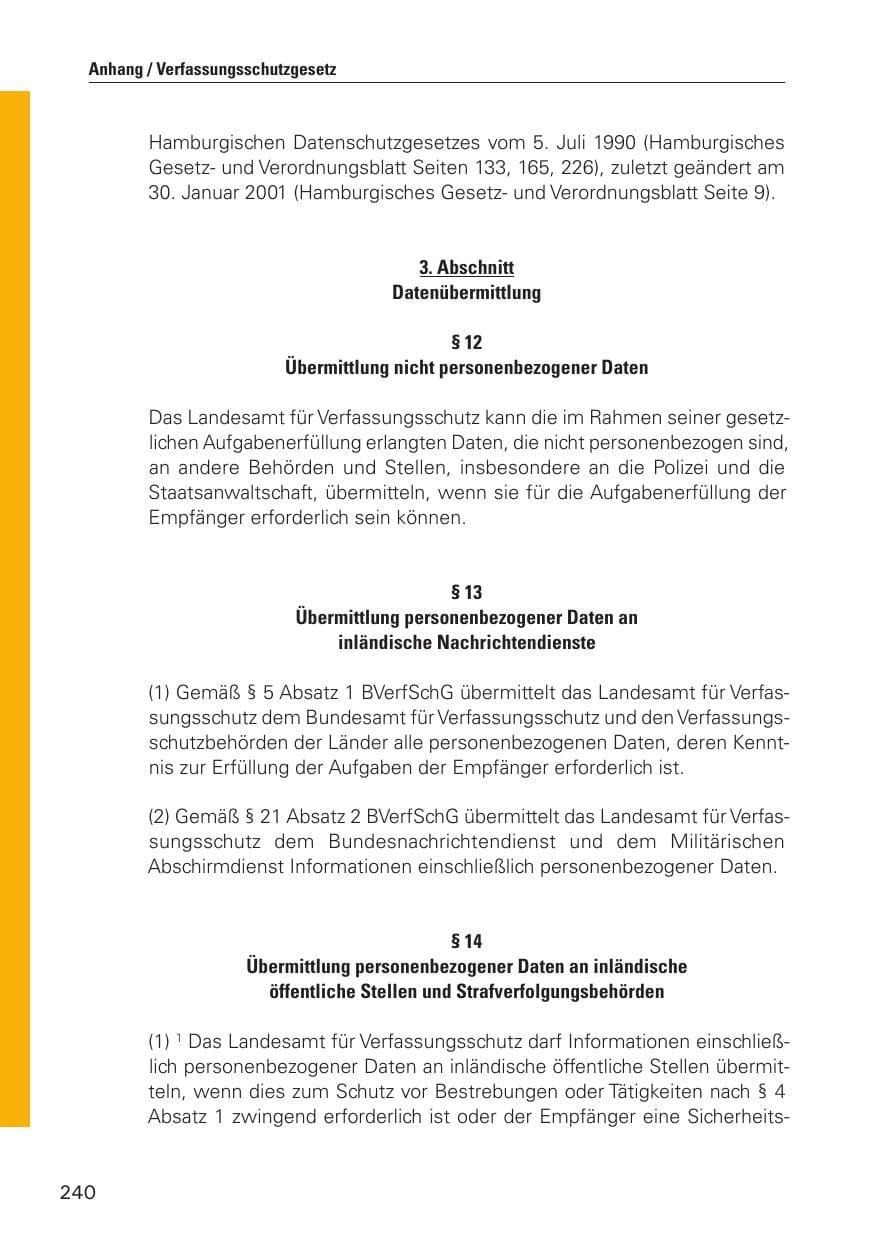 Seite 241 des Verfassungsschutzbericht 2010 Hamburg