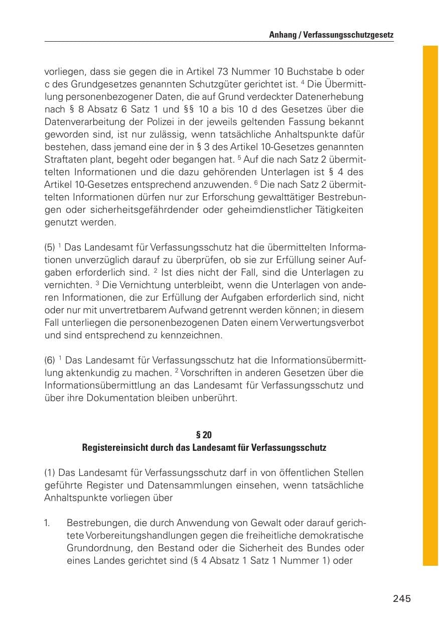 Seite 246 des Verfassungsschutzbericht 2010 Hamburg