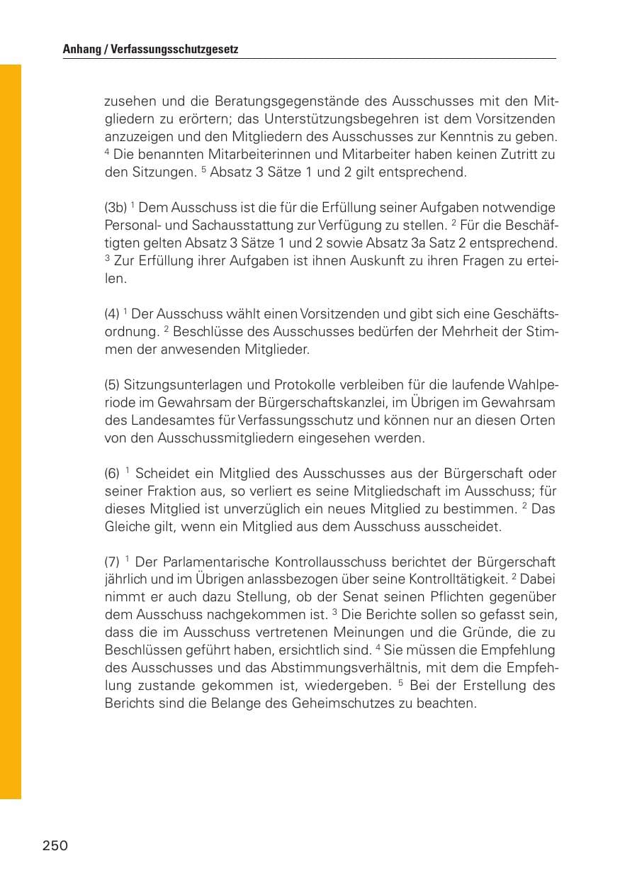 Seite 251 des Verfassungsschutzbericht 2010 Hamburg