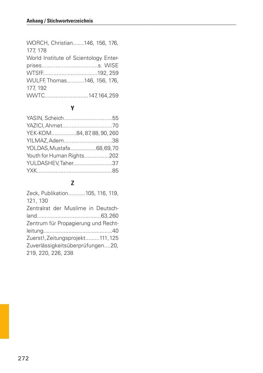 Seite 273 des Verfassungsschutzbericht 2010 Hamburg