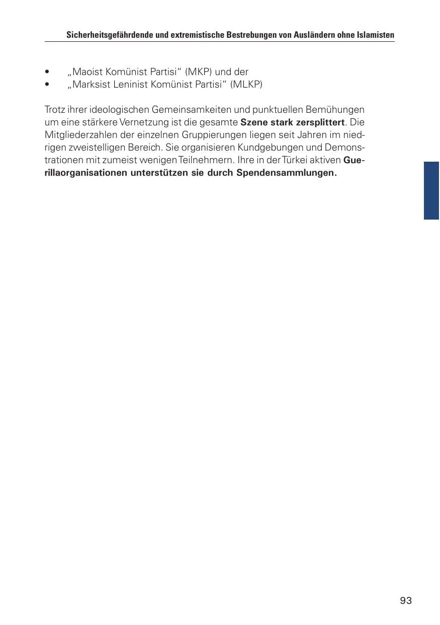 Seite 94 des Verfassungsschutzbericht 2010 Hamburg