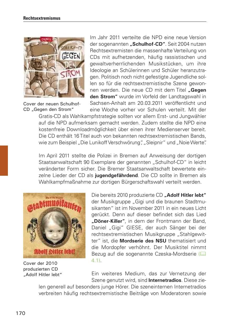 Seite 171 des Verfassungsschutzbericht 2011 Hamburg