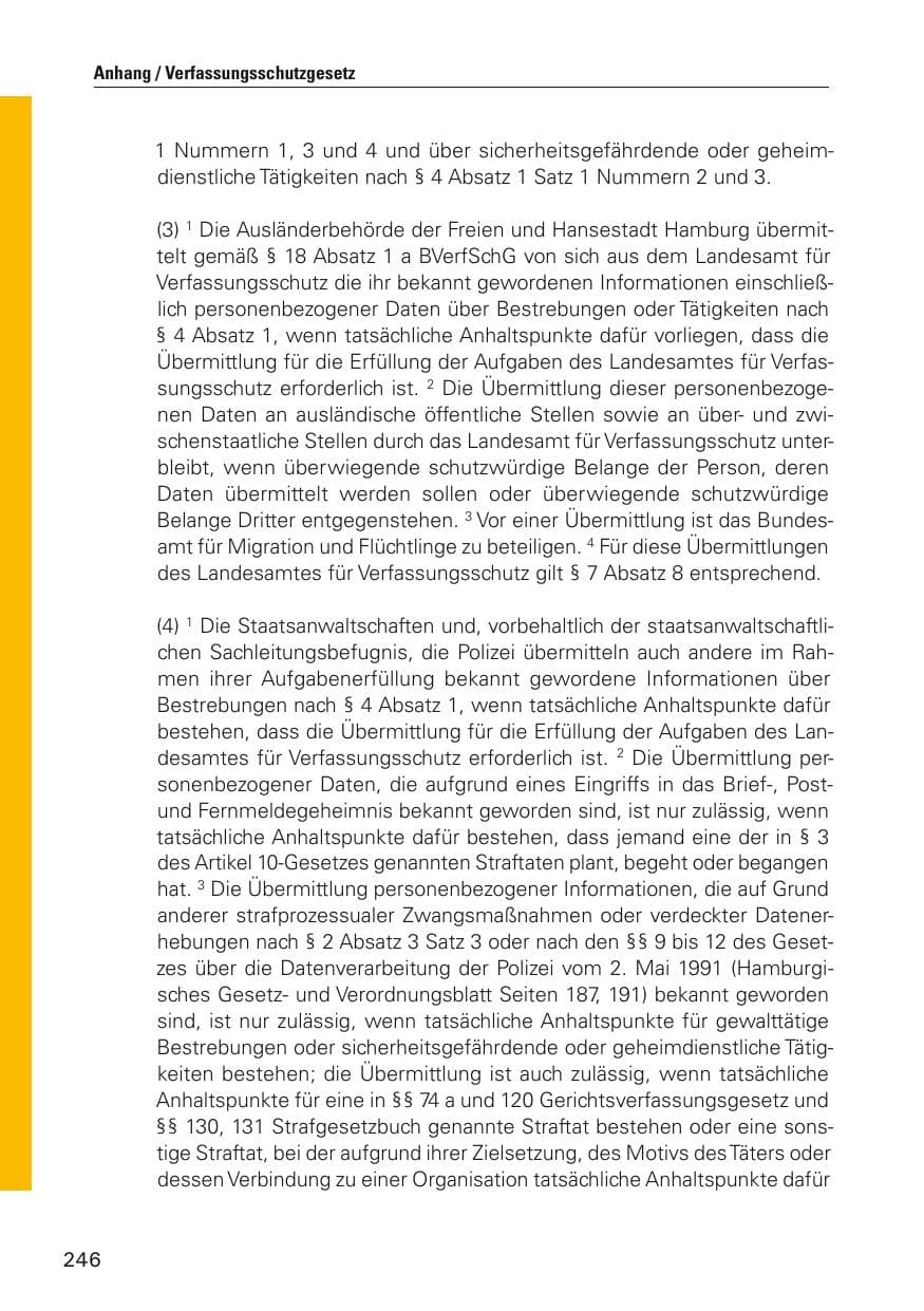 Seite 247 des Verfassungsschutzbericht 2011 Hamburg
