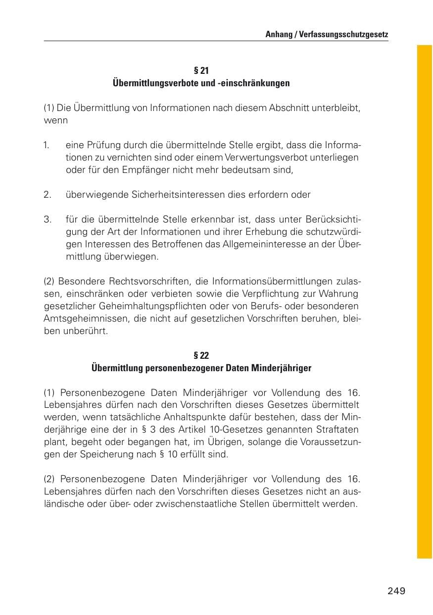 Seite 250 des Verfassungsschutzbericht 2011 Hamburg