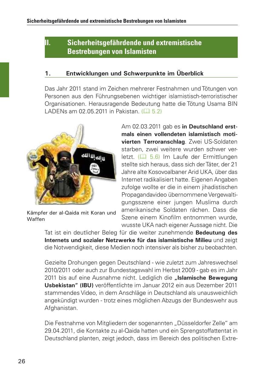 Seite 27 des Verfassungsschutzbericht 2011 Hamburg