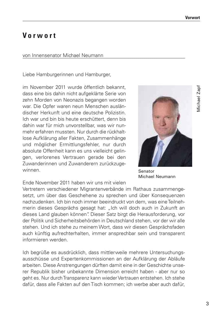 Seite 4 des Verfassungsschutzbericht 2011 Hamburg