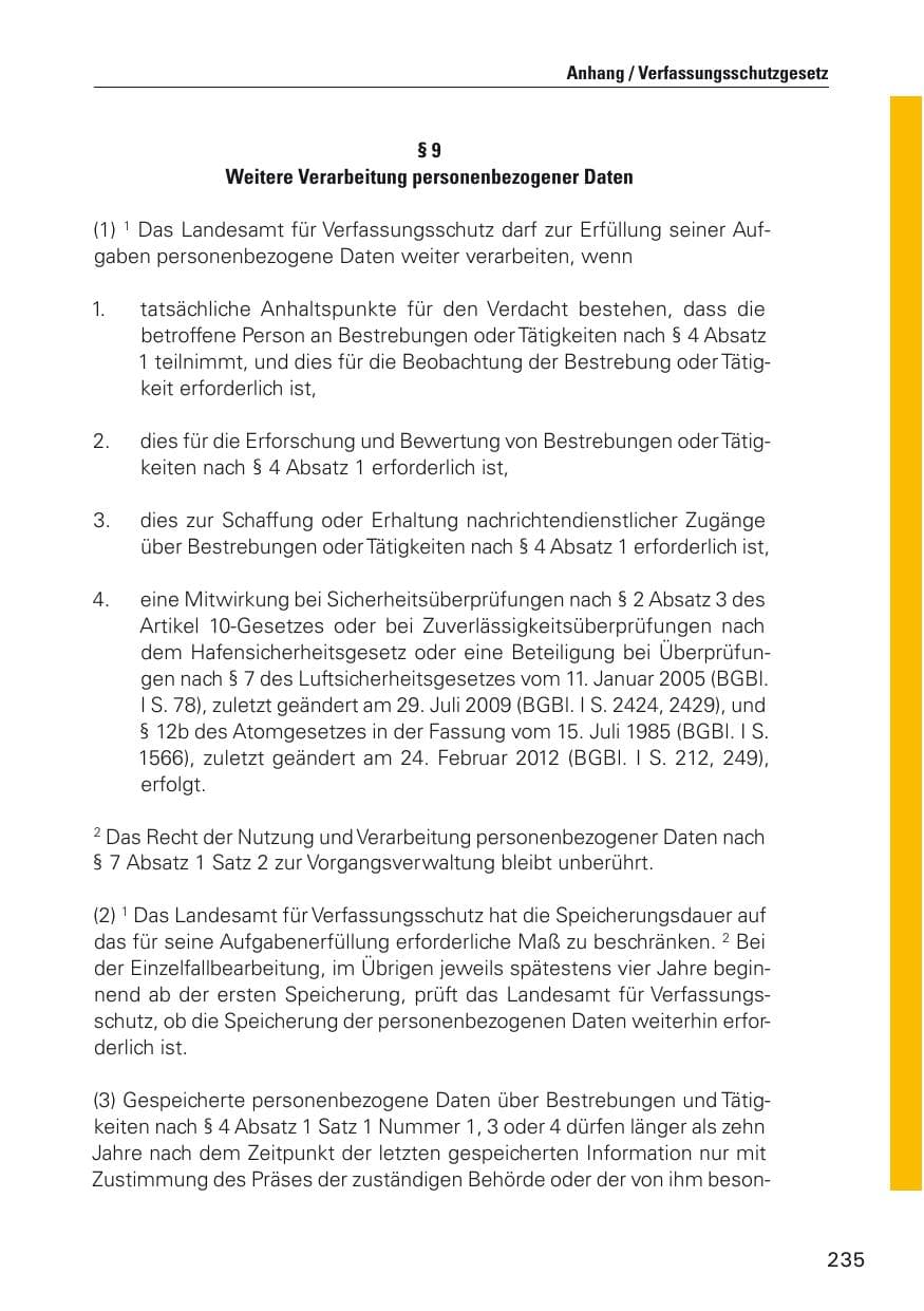 Seite 236 des Verfassungsschutzbericht 2012 Hamburg