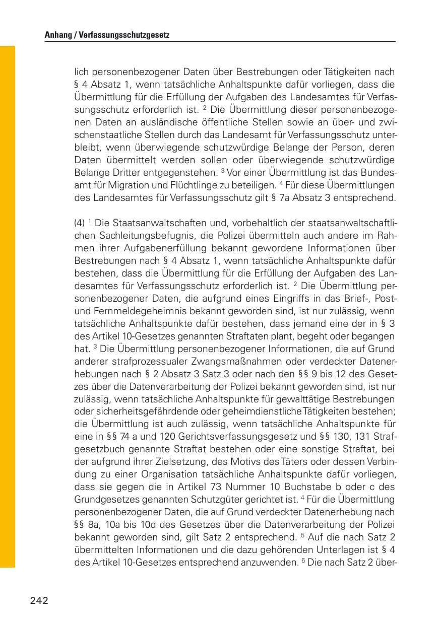 Seite 243 des Verfassungsschutzbericht 2012 Hamburg