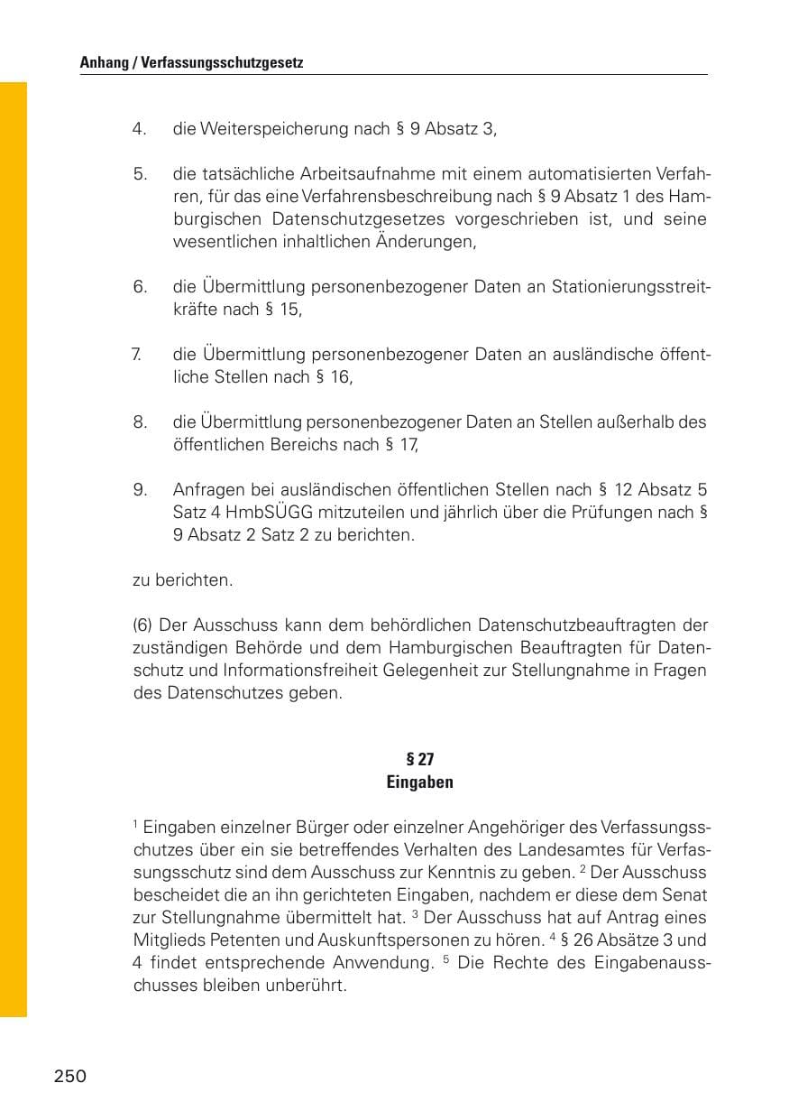 Seite 251 des Verfassungsschutzbericht 2012 Hamburg