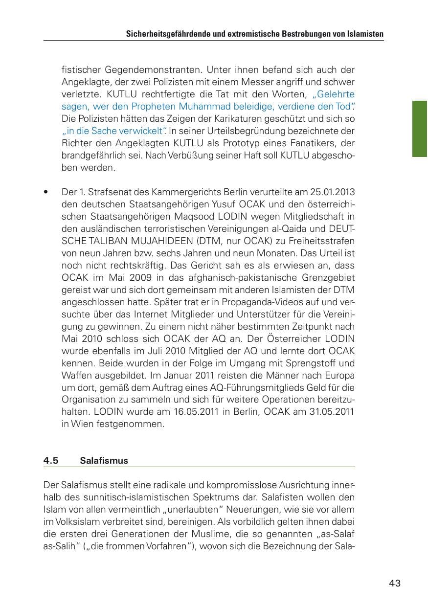 Seite 44 des Verfassungsschutzbericht 2012 Hamburg