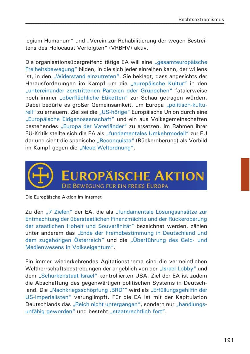 Seite 192 des Verfassungsschutzbericht 2013 Hamburg