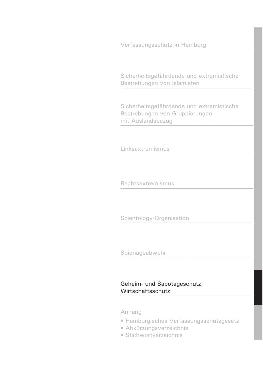 Seite 222 des Verfassungsschutzbericht 2013 Hamburg