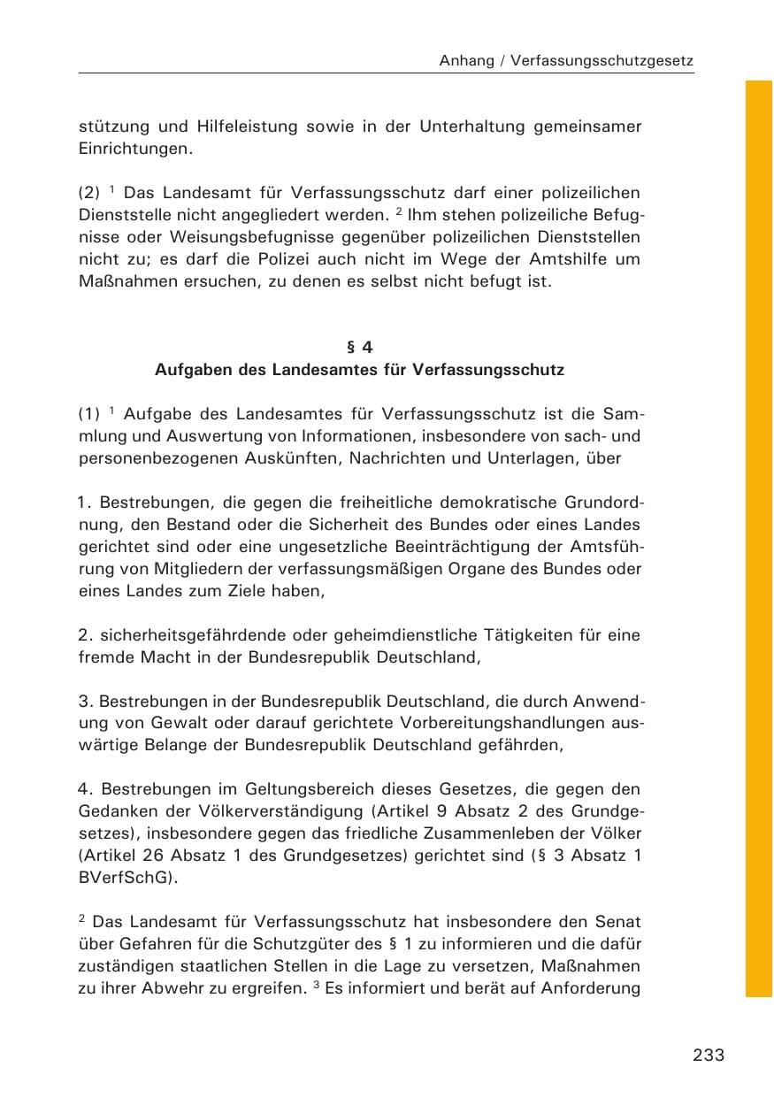 Seite 234 des Verfassungsschutzbericht 2013 Hamburg