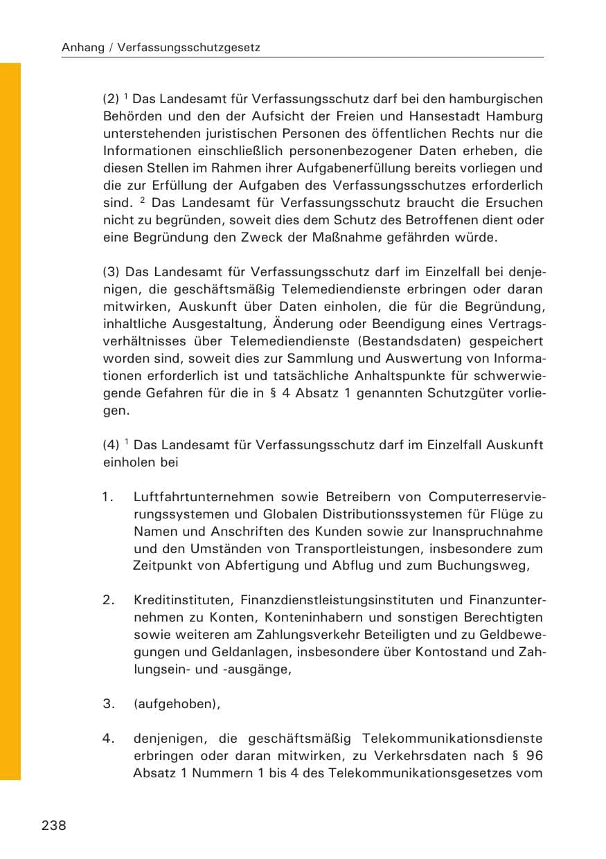 Seite 239 des Verfassungsschutzbericht 2013 Hamburg