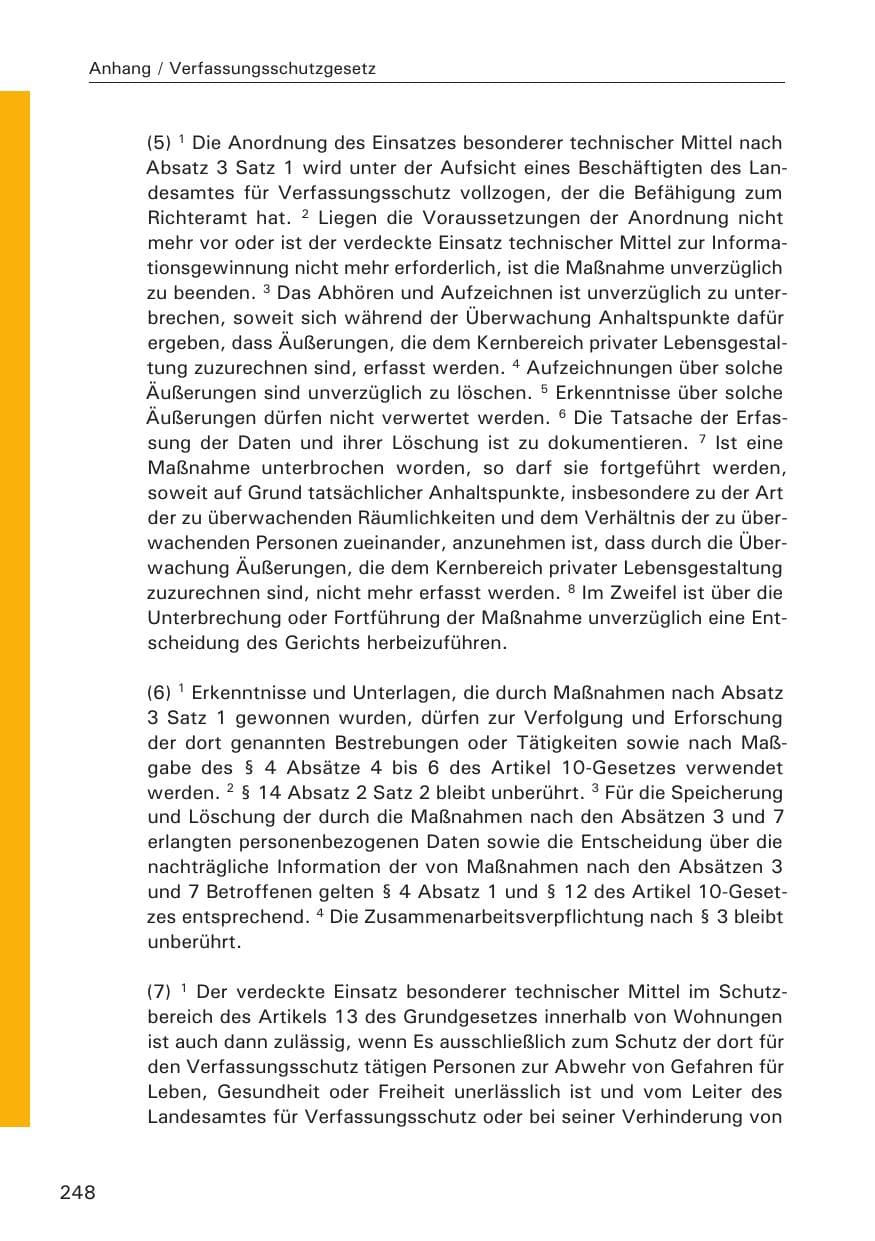 Seite 249 des Verfassungsschutzbericht 2013 Hamburg