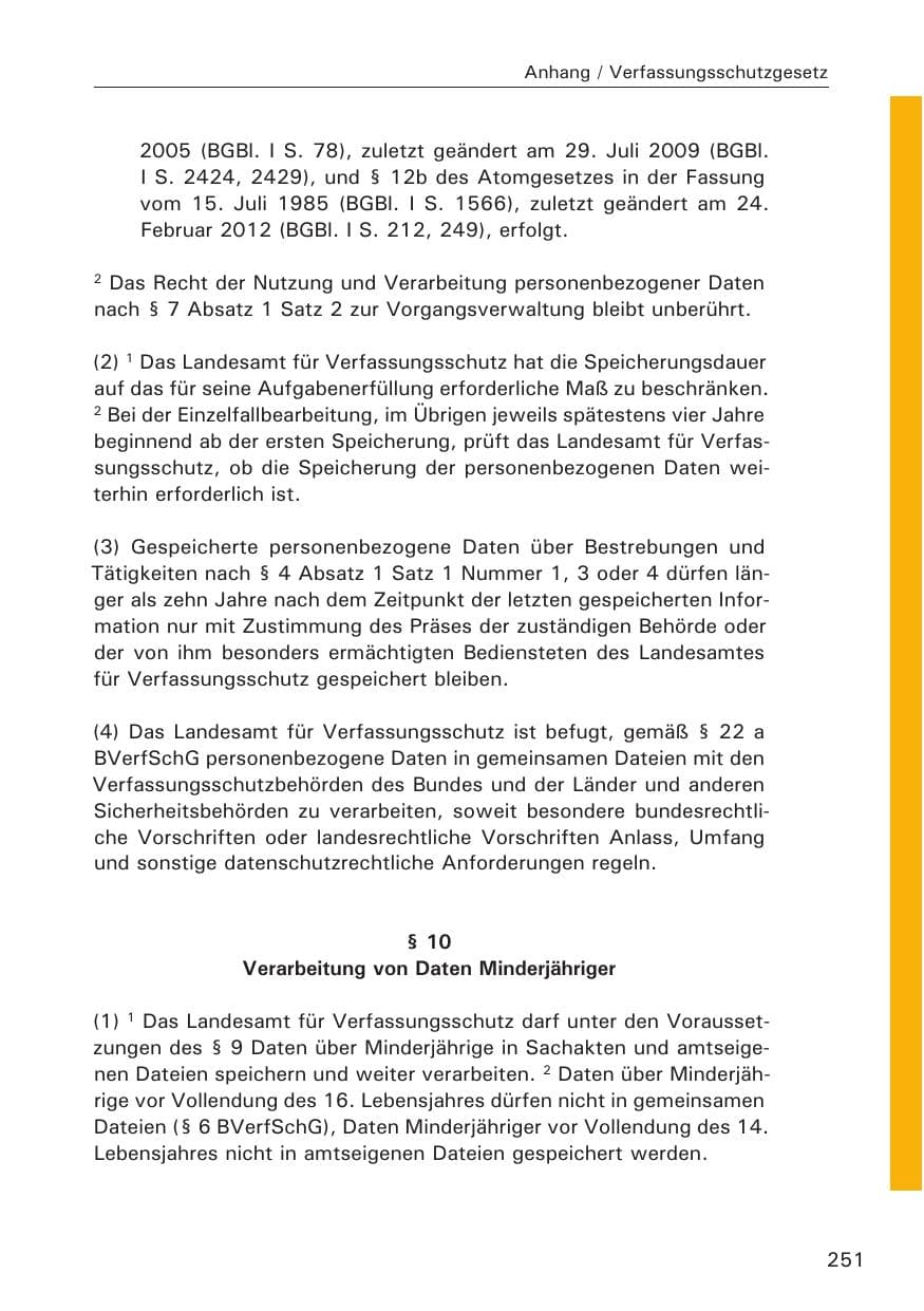 Seite 252 des Verfassungsschutzbericht 2013 Hamburg