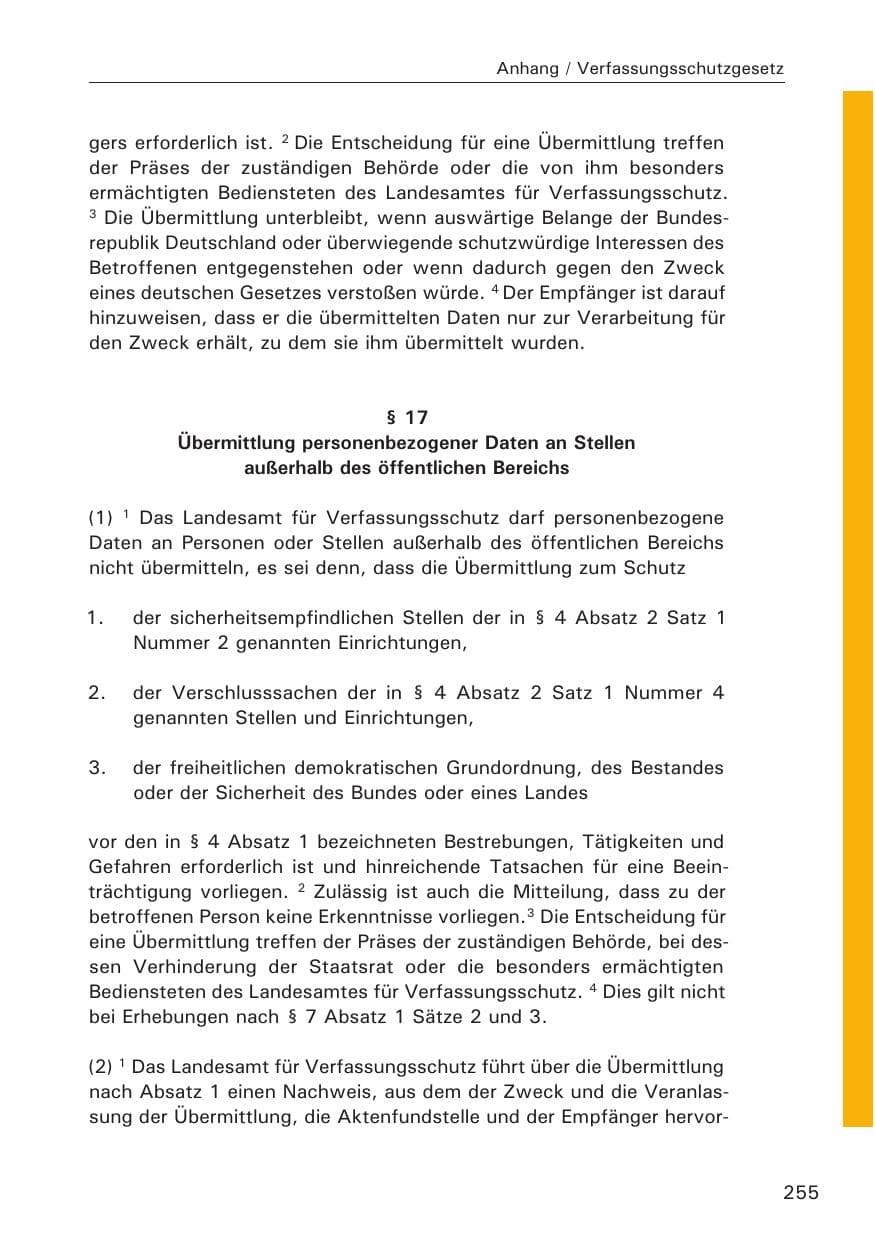 Seite 256 des Verfassungsschutzbericht 2013 Hamburg