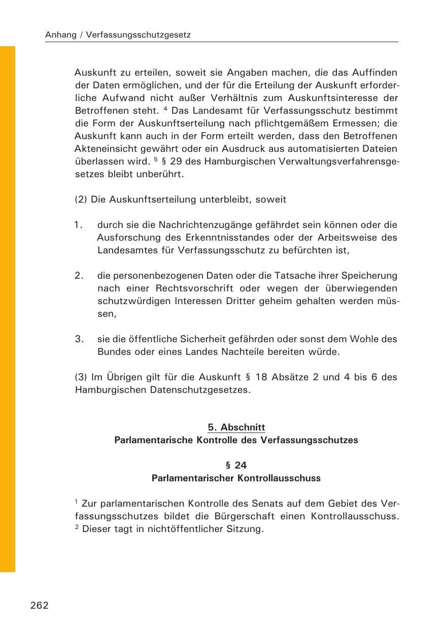 Seite 263 des Verfassungsschutzbericht 2013 Hamburg