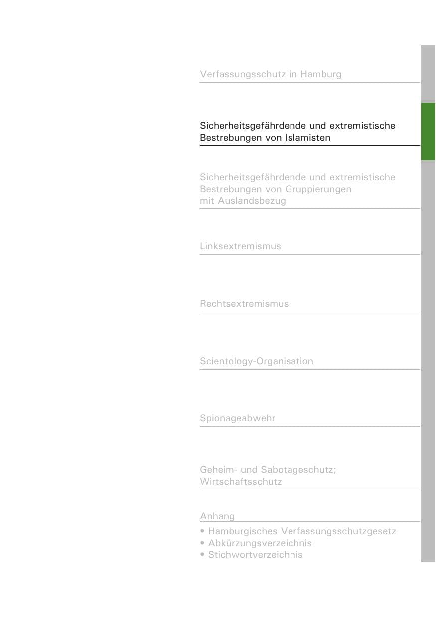 Seite 30 des Verfassungsschutzbericht 2013 Hamburg