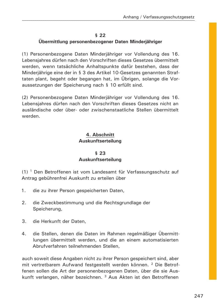 Seite 247 des Verfassungsschutzbericht 2014 Hamburg