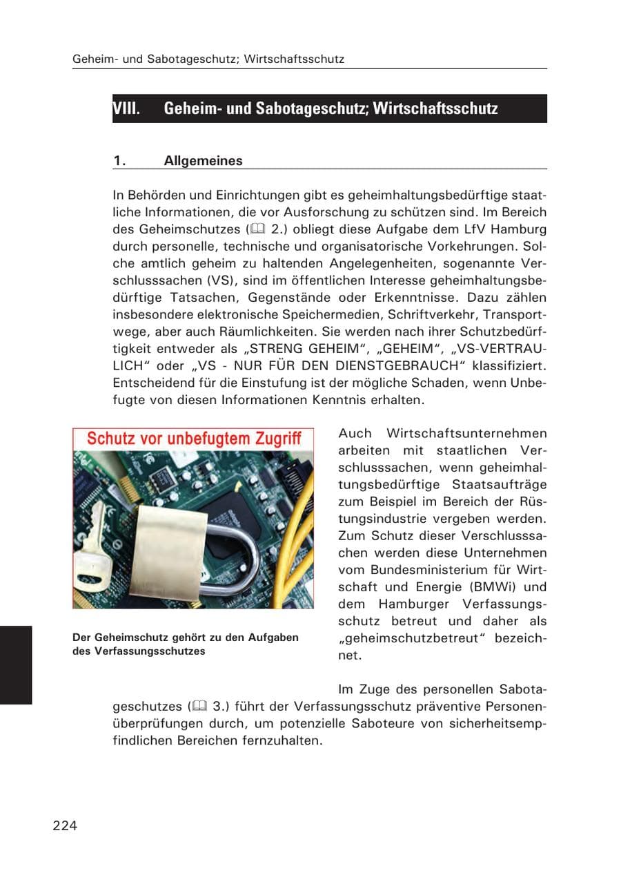 Seite 225 des Verfassungsschutzbericht 2015 Hamburg