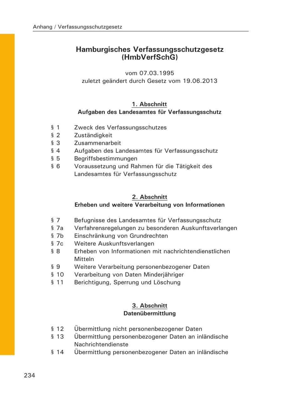Seite 235 des Verfassungsschutzbericht 2015 Hamburg