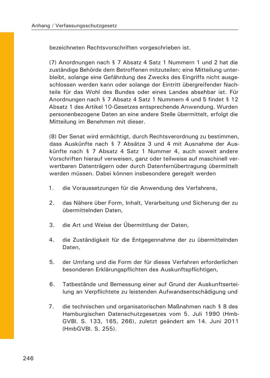 Seite 247 des Verfassungsschutzbericht 2015 Hamburg