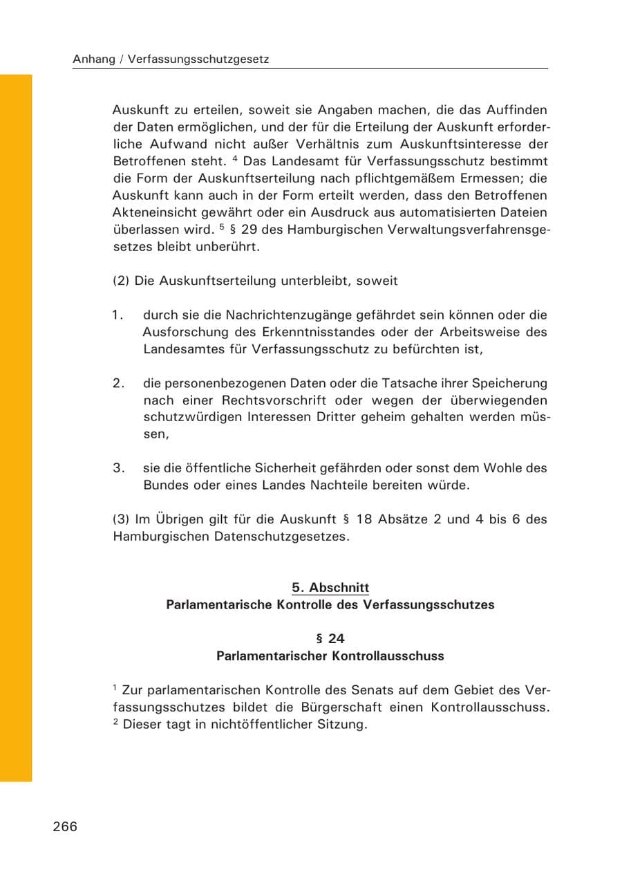 Seite 267 des Verfassungsschutzbericht 2015 Hamburg