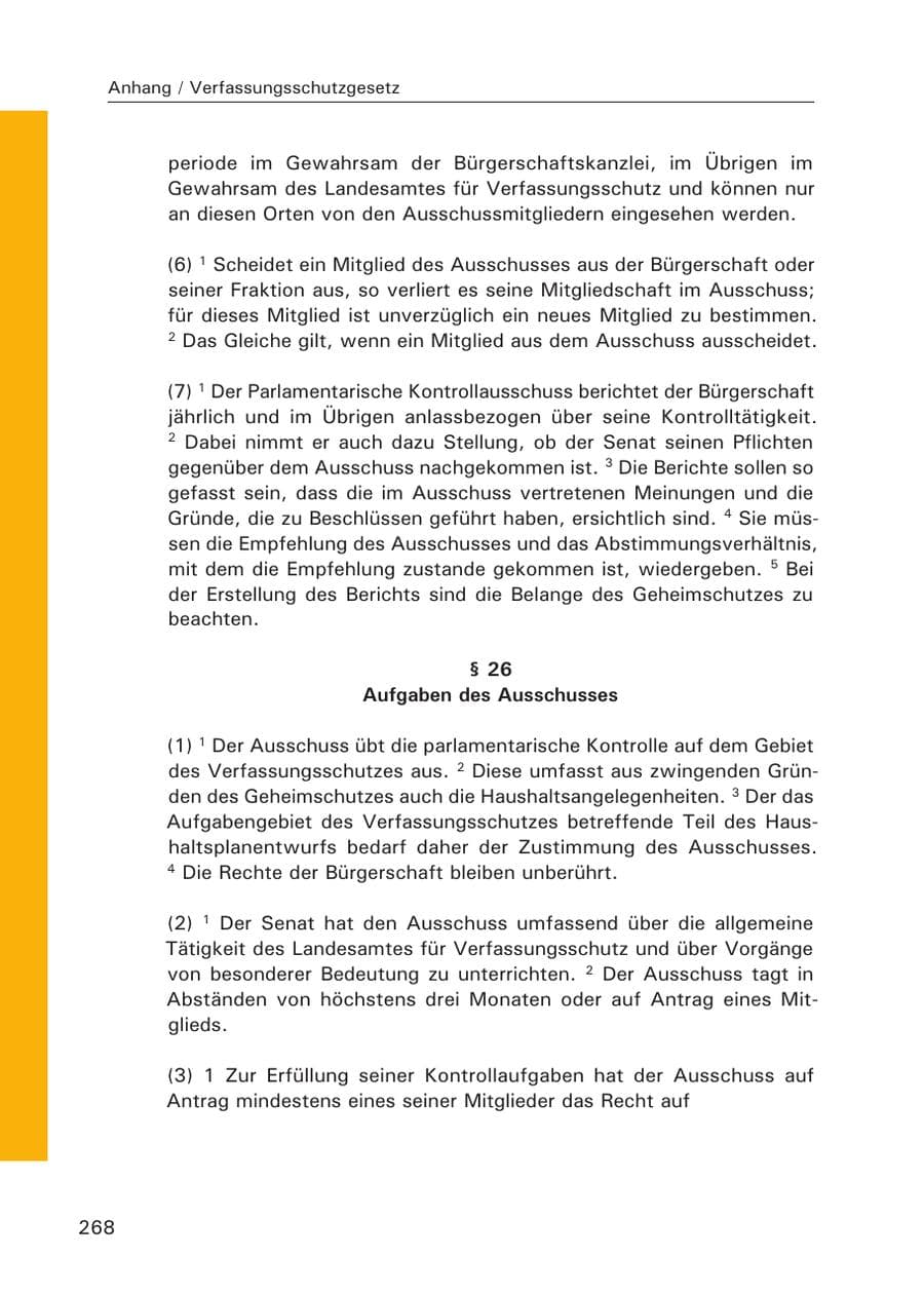 Seite 269 des Verfassungsschutzbericht 2015 Hamburg