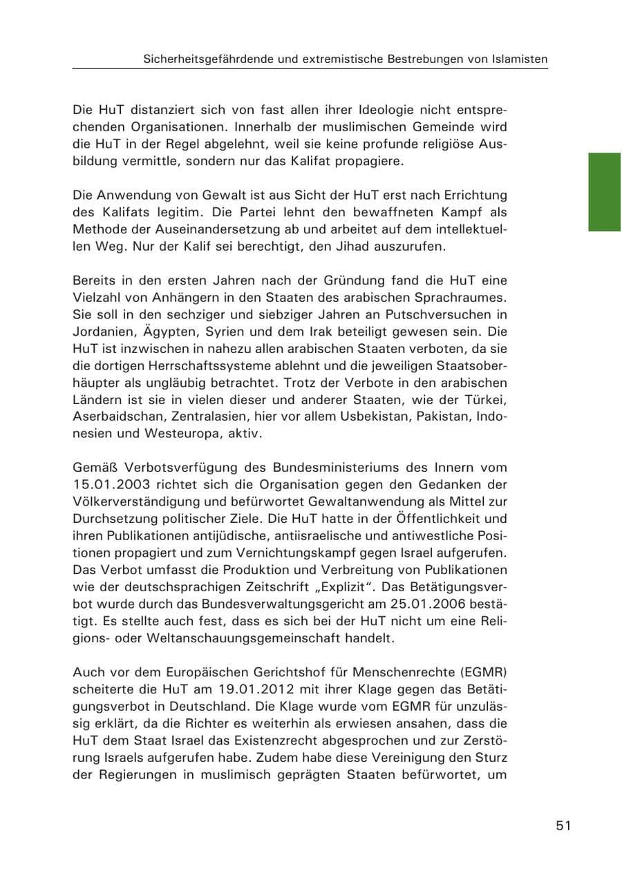 Seite 52 des Verfassungsschutzbericht 2015 Hamburg
