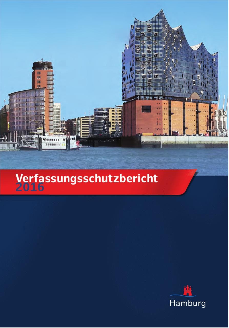 Seite 1 des Verfassungsschutzbericht 2016 Hamburg