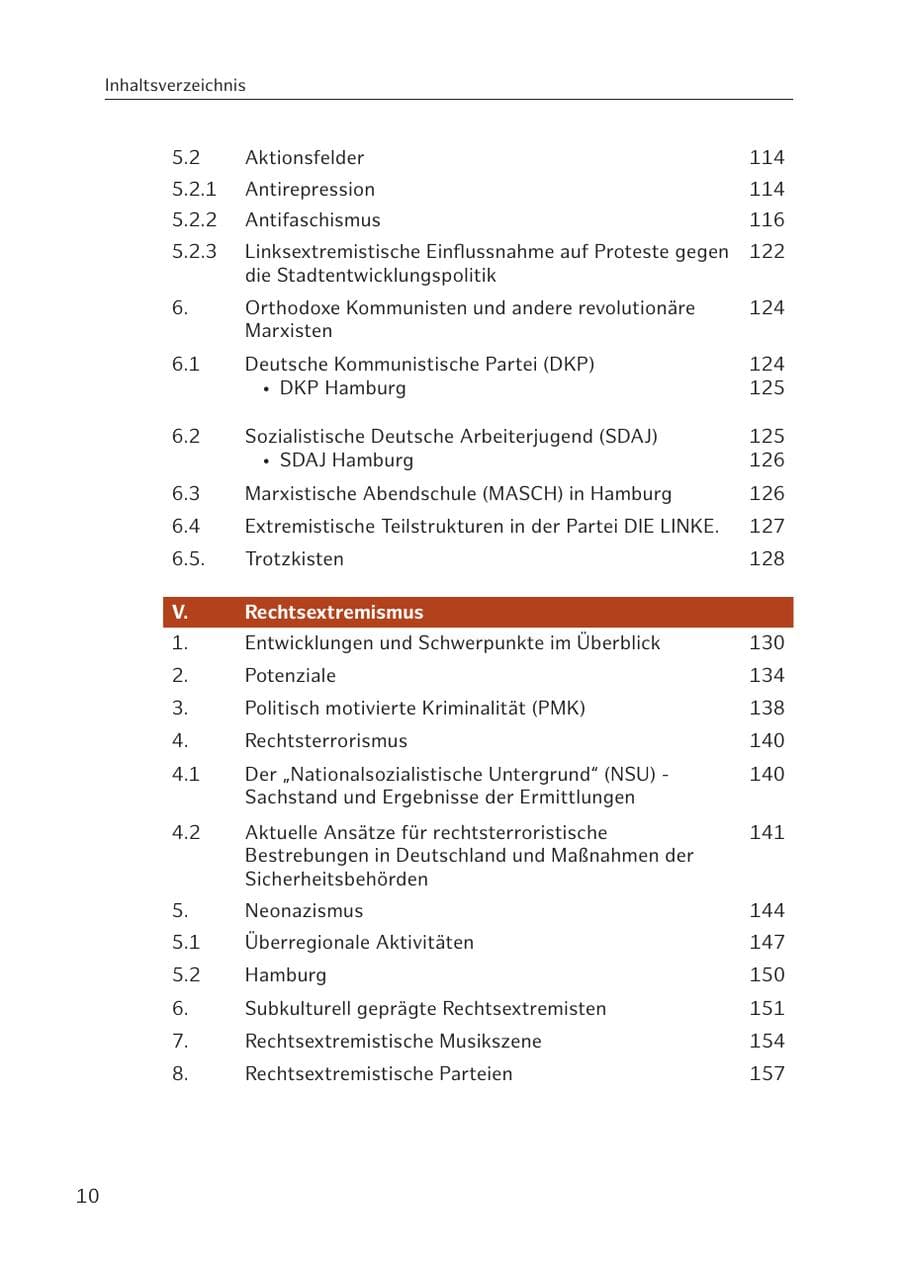 Seite 11 des Verfassungsschutzbericht 2016 Hamburg