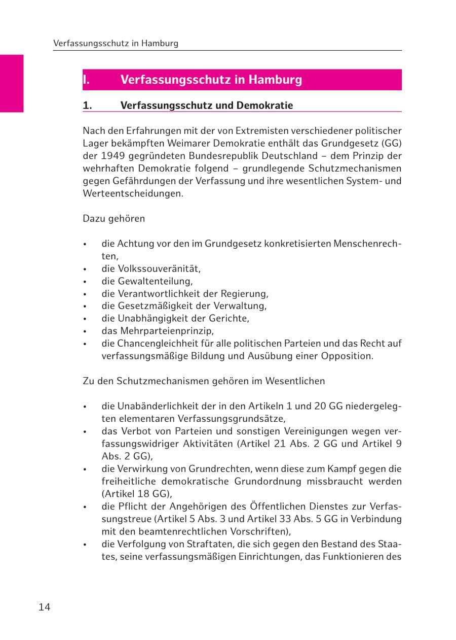 Seite 15 des Verfassungsschutzbericht 2016 Hamburg