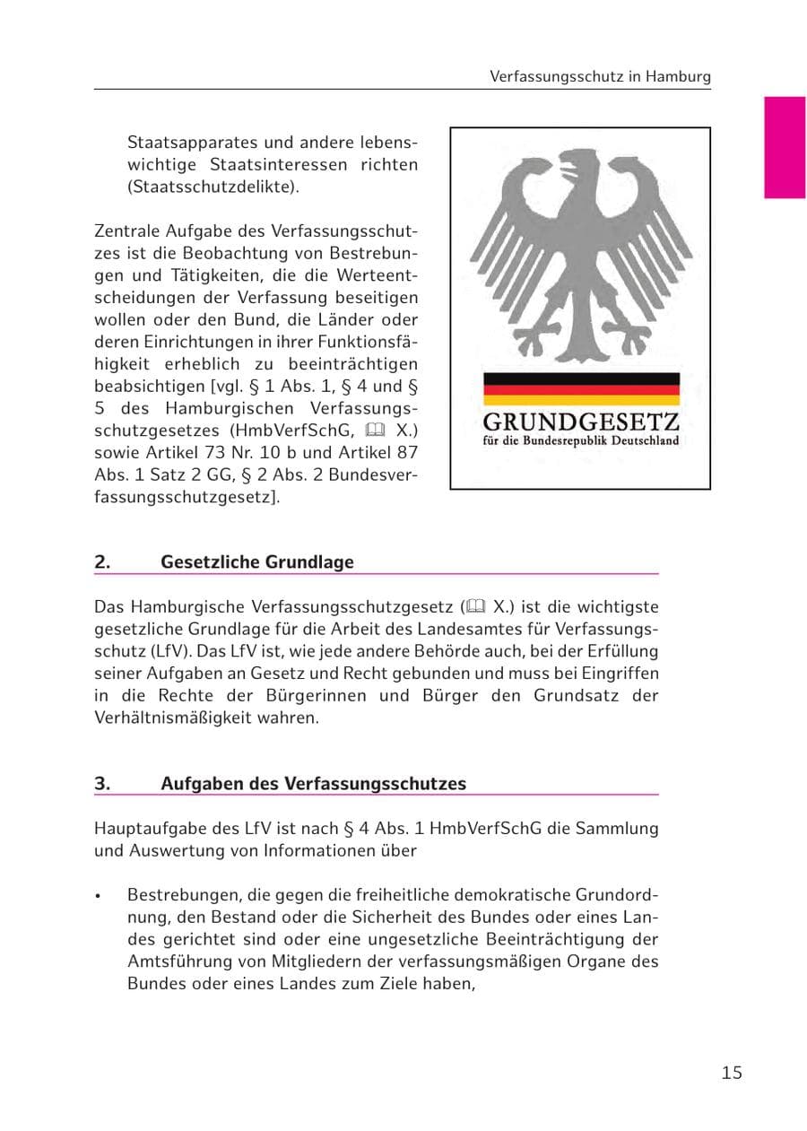 Seite 16 des Verfassungsschutzbericht 2016 Hamburg