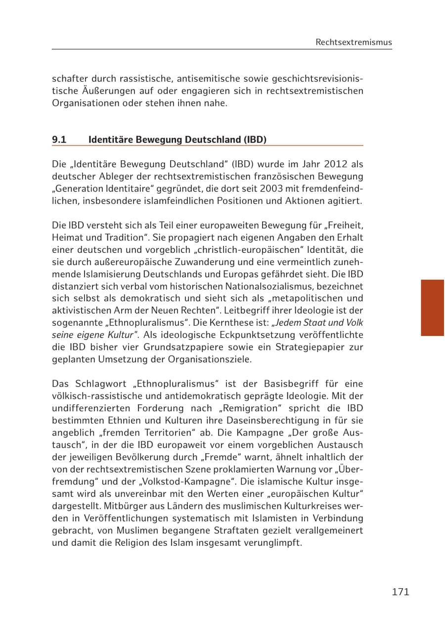 Seite 171 des Verfassungsschutzbericht 2016 Hamburg