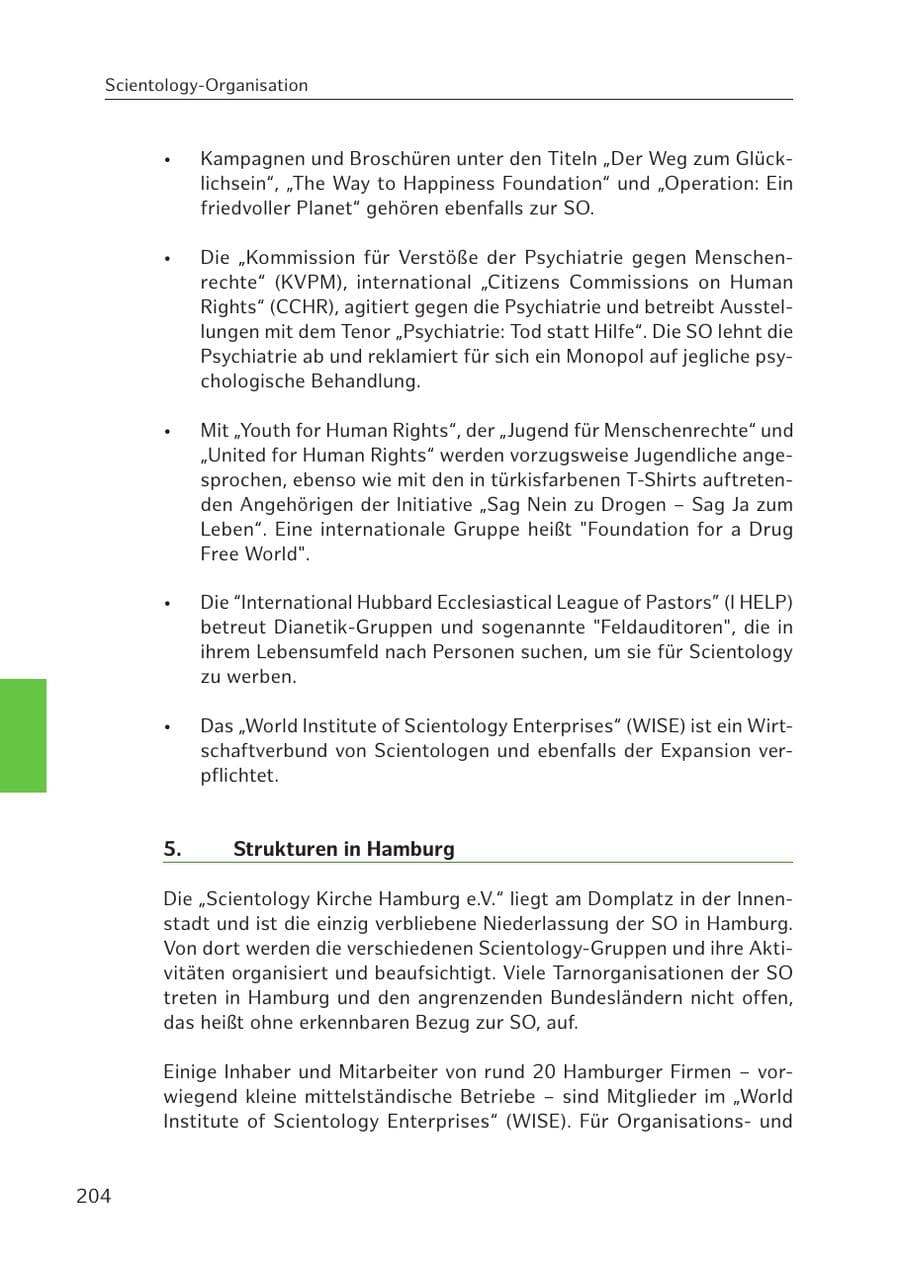 Seite 203 des Verfassungsschutzbericht 2016 Hamburg