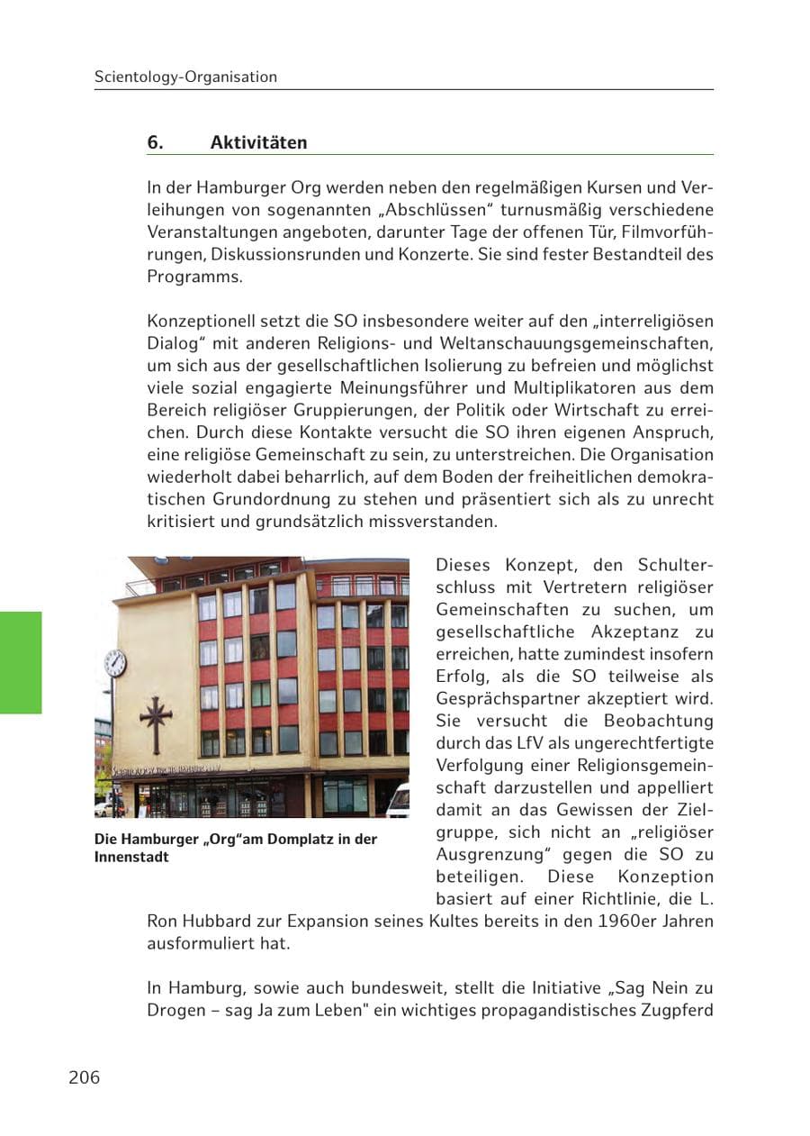 Seite 205 des Verfassungsschutzbericht 2016 Hamburg