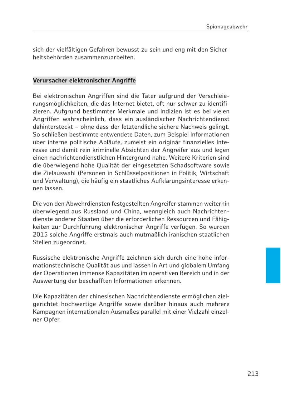 Seite 212 des Verfassungsschutzbericht 2016 Hamburg