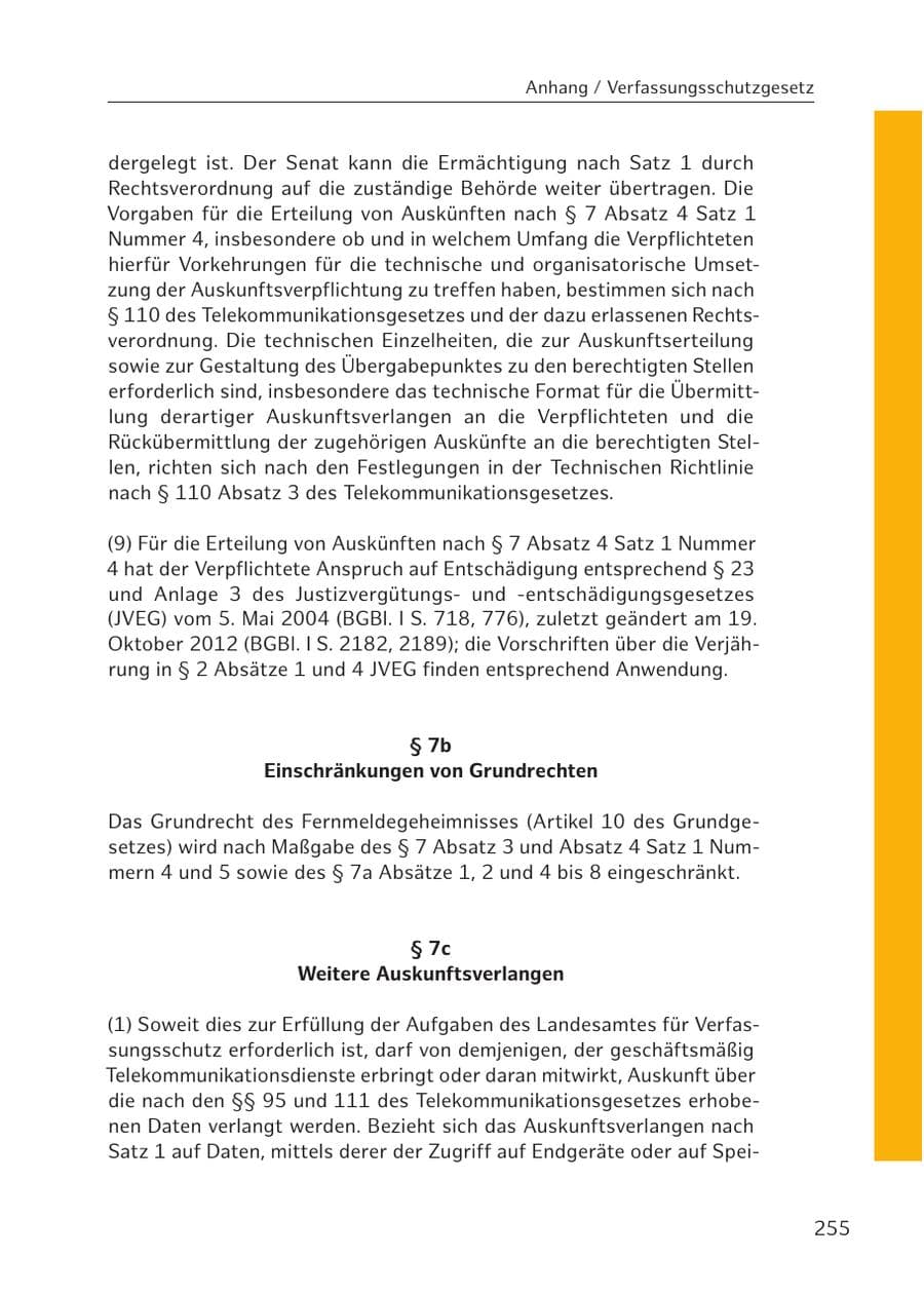 Seite 253 des Verfassungsschutzbericht 2016 Hamburg