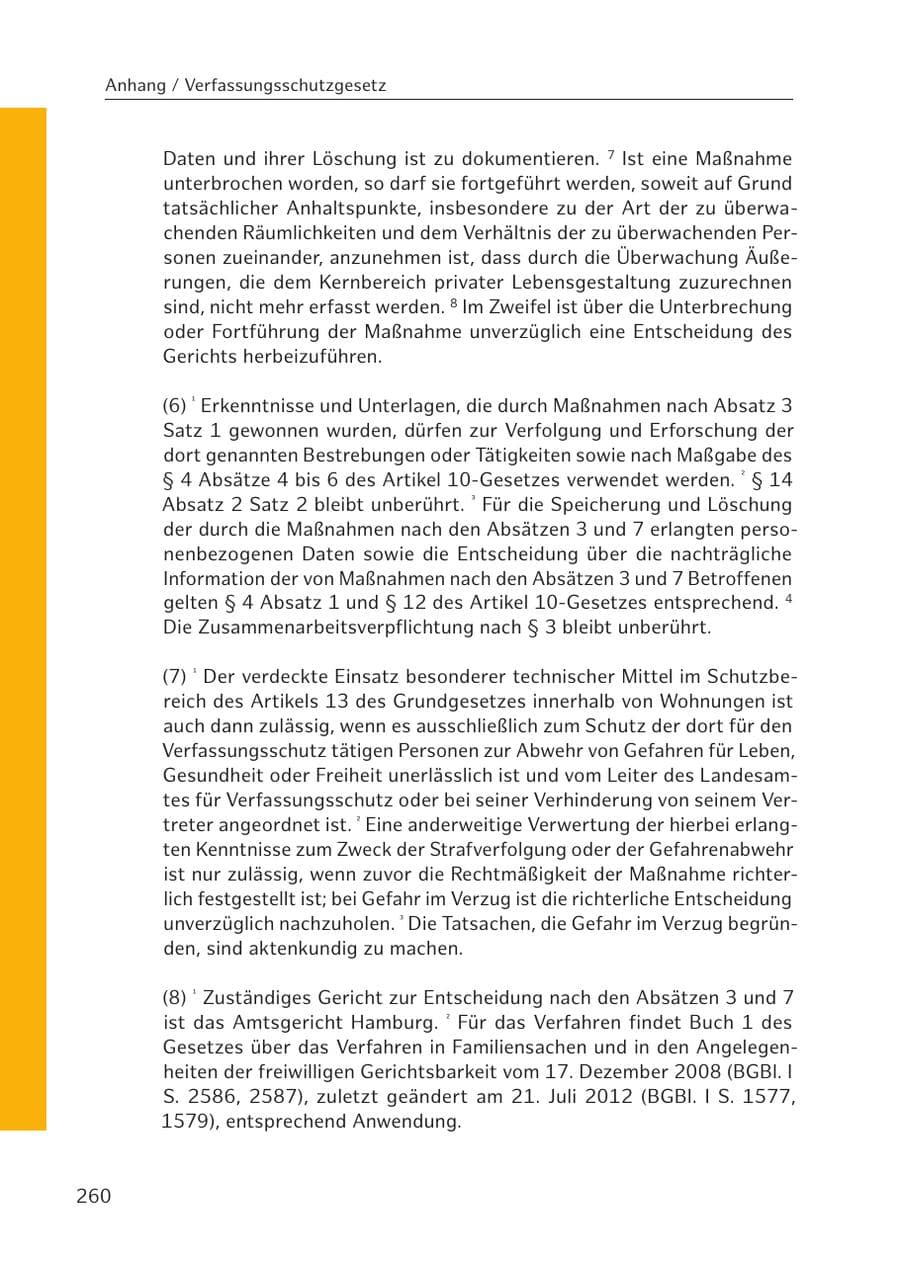 Seite 258 des Verfassungsschutzbericht 2016 Hamburg