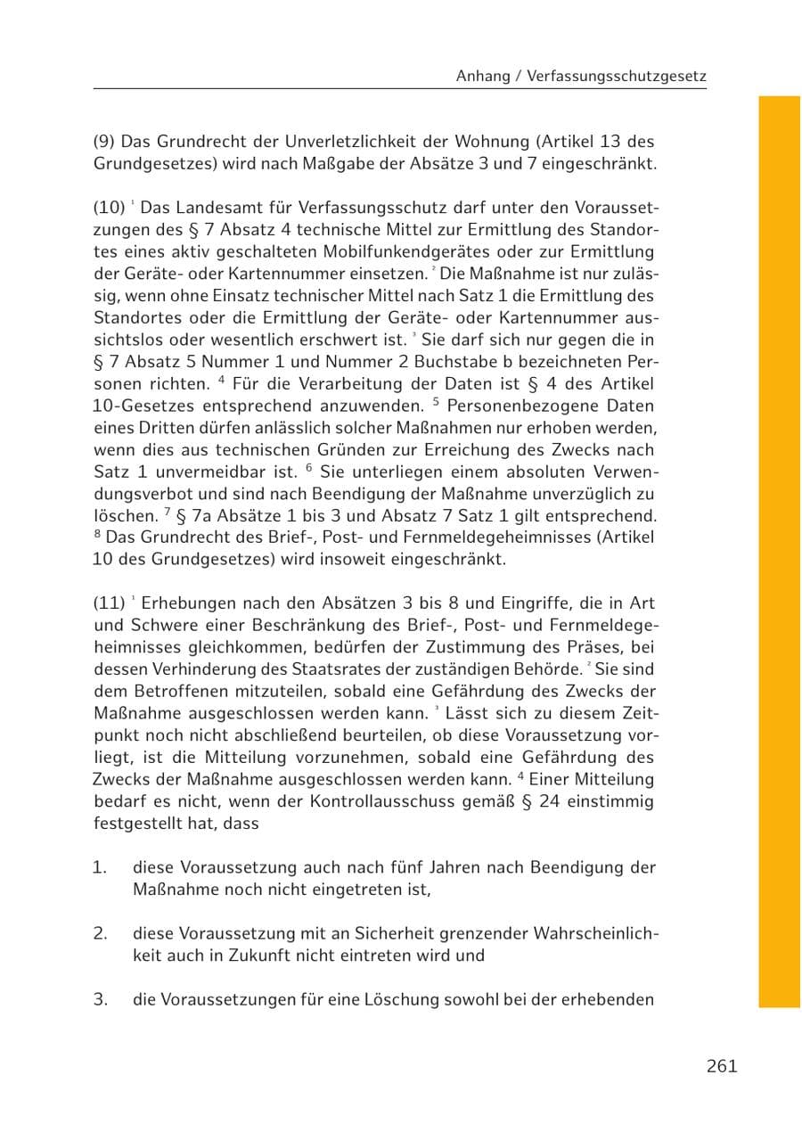 Seite 259 des Verfassungsschutzbericht 2016 Hamburg