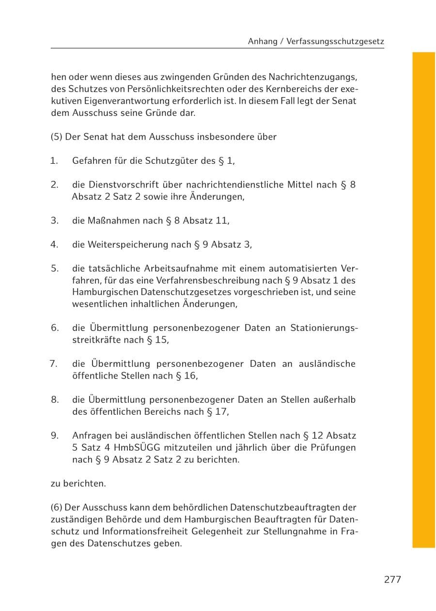 Seite 275 des Verfassungsschutzbericht 2016 Hamburg