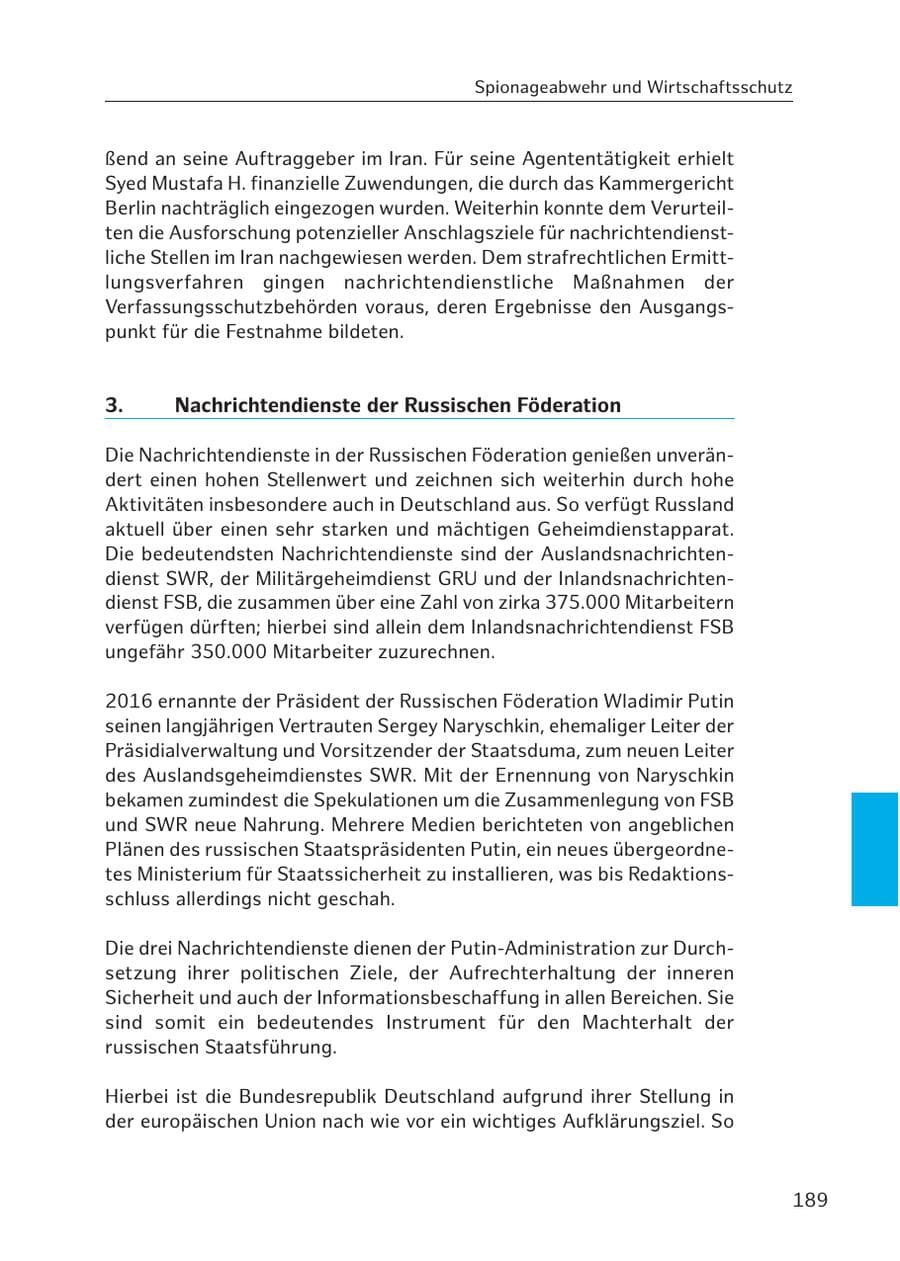 Seite 187 des Verfassungsschutzbericht 2017 Hamburg