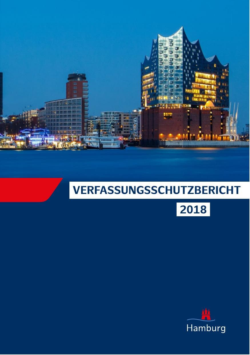 Seite 1 des Verfassungsschutzbericht 2018 Hamburg