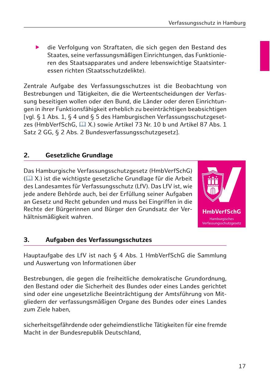 Seite 18 des Verfassungsschutzbericht 2018 Hamburg